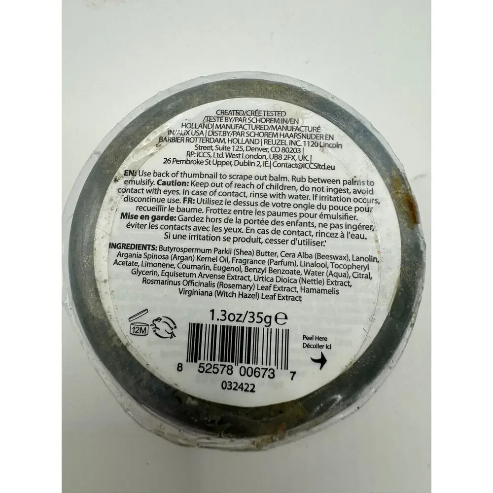 Reuzel Wood & Spice Men's Grooming Beard Balm Soften Facial Hair 1.3 Oz sealed